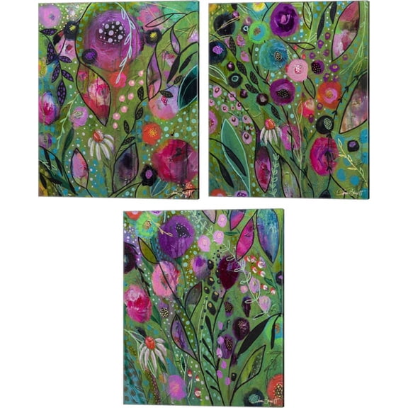 Great Art Now Sisters by Cami Boyett Studio 3 Piece Canvas Art Set Each 12W x 15H