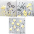 thumbnail image 1 of Great Art Now Soft Nature Yellow & Grey by Northern Lights 3 Piece Canvas Art Set Each 14W x 14H, 1 of 4