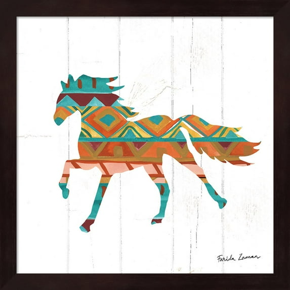 Great Art Now Southwestern Vibes IV by Farida Zaman Framed Wall Art 13"W x 13"H