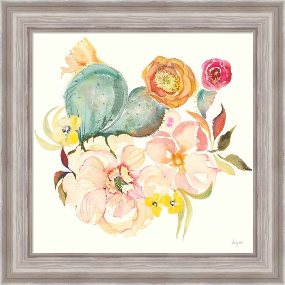 Great Art Now Succulent Desert IV by Kristy Rice, Framed Wall Art, 20W x 20H