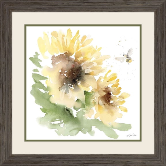 Great Art Now Sunflower Meadow II by Katrina Pete, Framed Wall Art, 23W x 23H