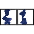 thumbnail image 1 of Great Art Now Swash Indigo by Chris Paschke, 2 Piece Framed Art Set Each 13.25"W x 13.25"H, 1 of 3