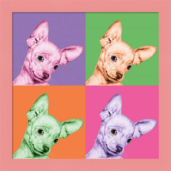 Great Art Now Sweet Chihuahua Pop by Jon Bertelli, Framed Wall Art, 14W x 14H