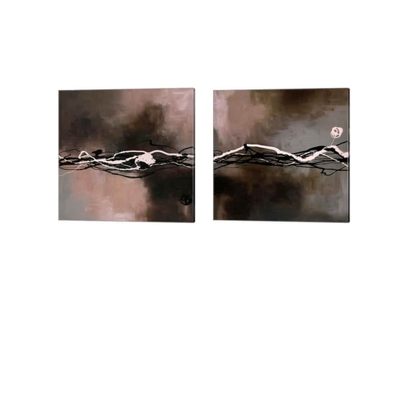 Great Art Now Syncopation by Laurie Maitland 2 Piece Canvas Art Set Each 14W x 14H