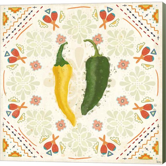 Great Art Now Tex Mex Fiesta III by Veronique Charron, Canvas Wall Art, 12W x 12H