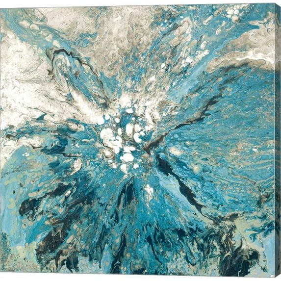 Great Art Now The Teal Sea by M. Mercado Canvas Wall Art