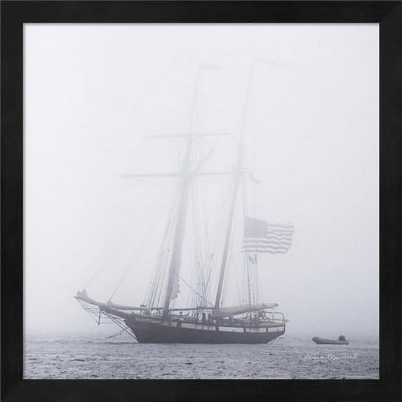 Great Art Now Through the Mist by Laura Marshall Framed Wall Art 13"W x 13"H