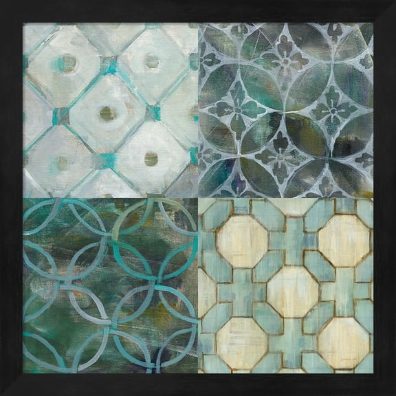 Great Art Now Tile Element 4 Up by Danhui Nai Framed Wall Art 13"W x 13"H