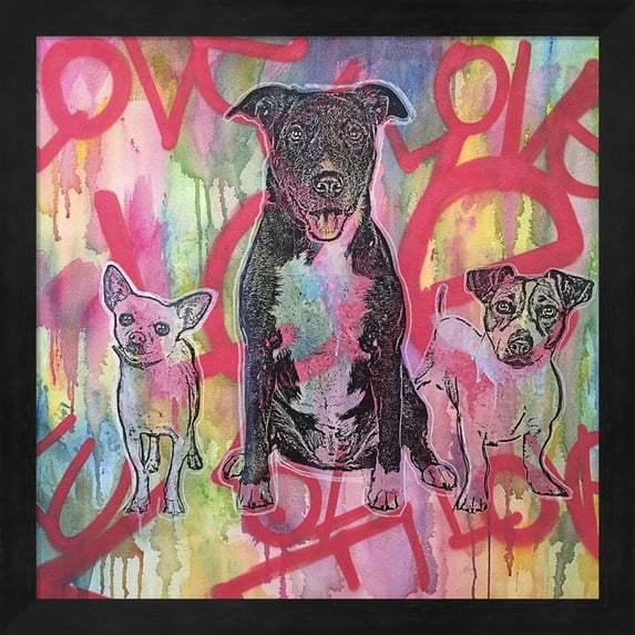 Great Art Now Tres Amigos by Dean Russo Framed Wall Art 13"W x 13"H