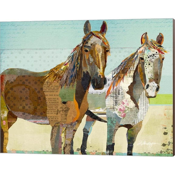 Great Art Now Two Horses by Traci Anderson, Canvas Wall Art, 20W x 16H