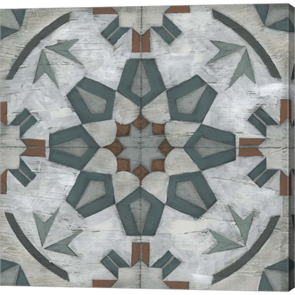 Great Art Now Verdigris Tile I by June Erica Vess, Canvas Wall Art, 24W x 24H