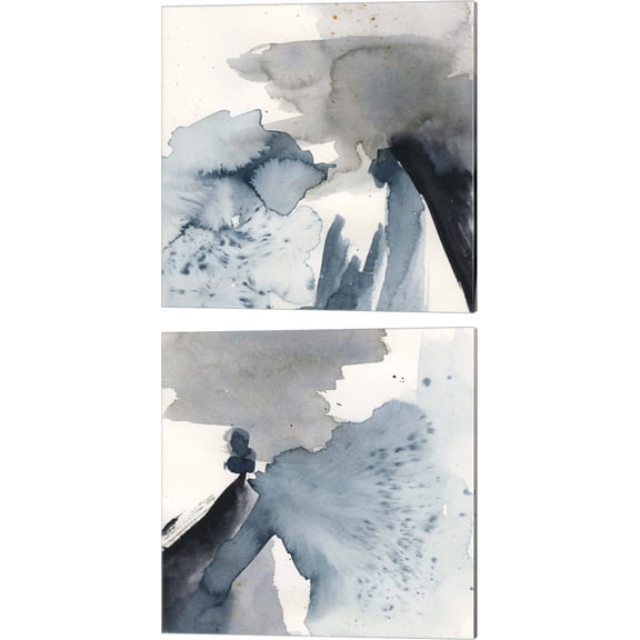 Great Art Now Winter Current by Victoria Barnes 2 Piece Canvas Art Set Each 14W x 14H