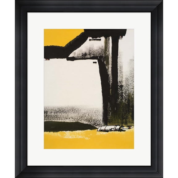 Great Art Now Yellow Abstract Vertical I by Urban Pearl Collection, Framed Wall Art, 24W x 29H