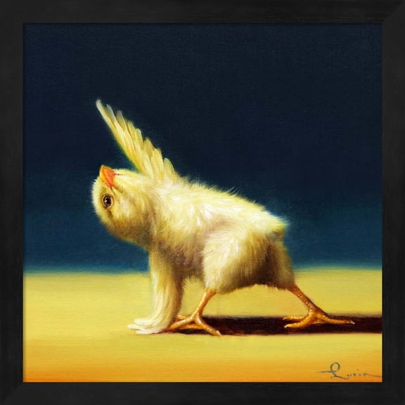 Great Art Now Yoga Chick Revolved Side Angle by Lucia Heffernan, Framed Wall Art, 13.25W x 13.25H