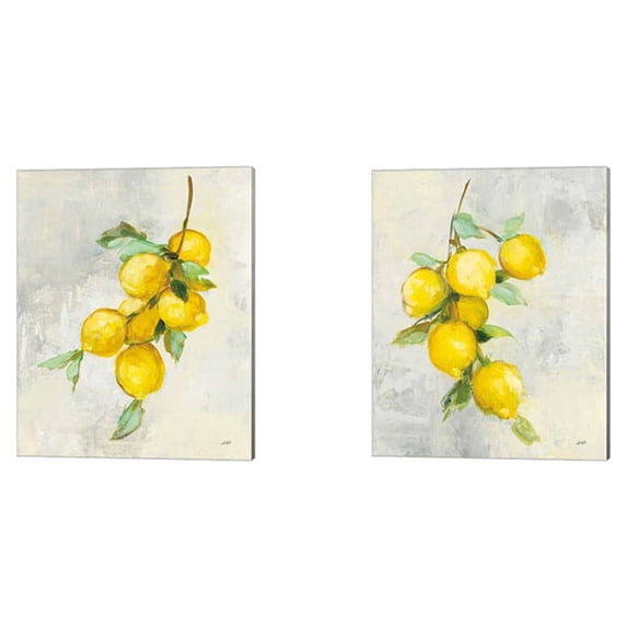 Great Art Now Zest by Julia Purinton 2 Piece Canvas Art Set Each 12"W x 15"H