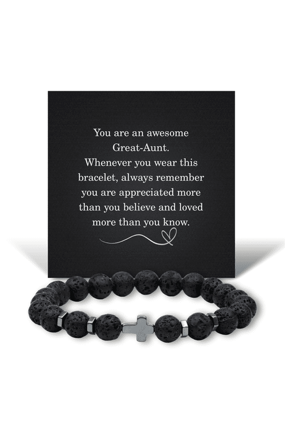 Great-Aunt Bracelet Gift Lava Stone Bracelet