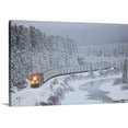 thumbnail image 1 of Great BIG Canvas | "A Canadian Pacific Train, Alberta Highway 1A, Lake Louise, Alberta, Canada" Canvas Wall Art - 24x16, 1 of 2