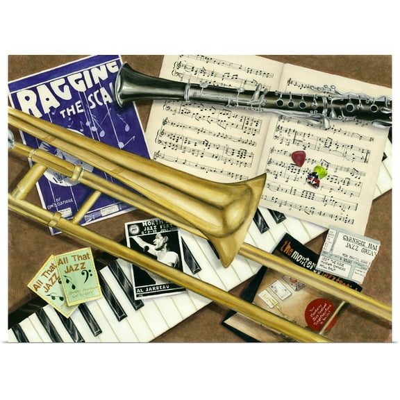 Great BIG Canvas | "All That Jazz" Art Print - 24x18