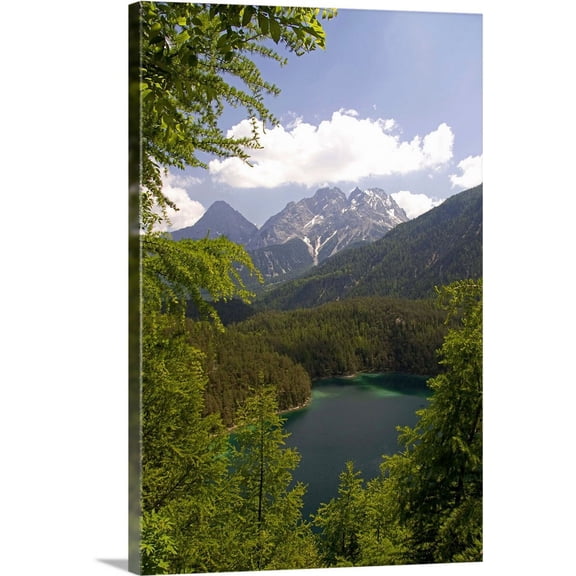 Great BIG Canvas | "Alpine lake in the Austrian Alps, Austria" Canvas Wall Art - 20x30
