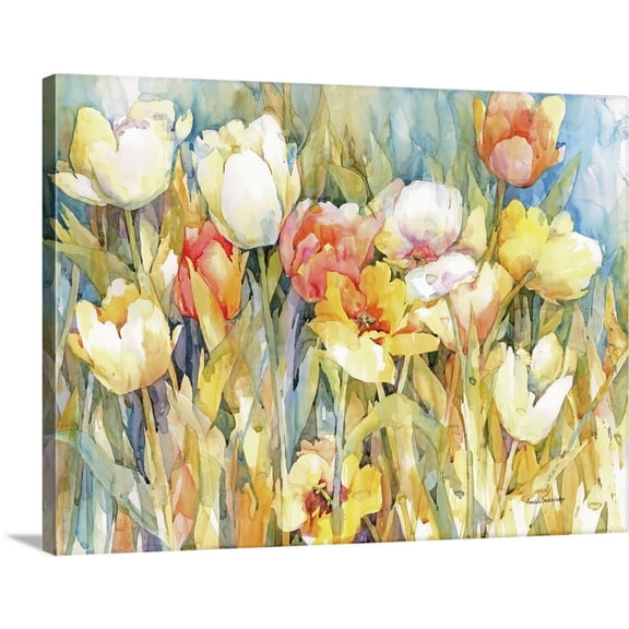Great BIG Canvas | Annelein Beukenkamp Premium Thick-Wrap Canvas entitled Tulip Team