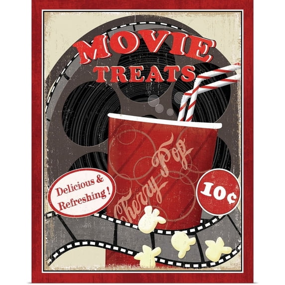 Great BIG Canvas | "At the Movies II" Art Print - 16x20