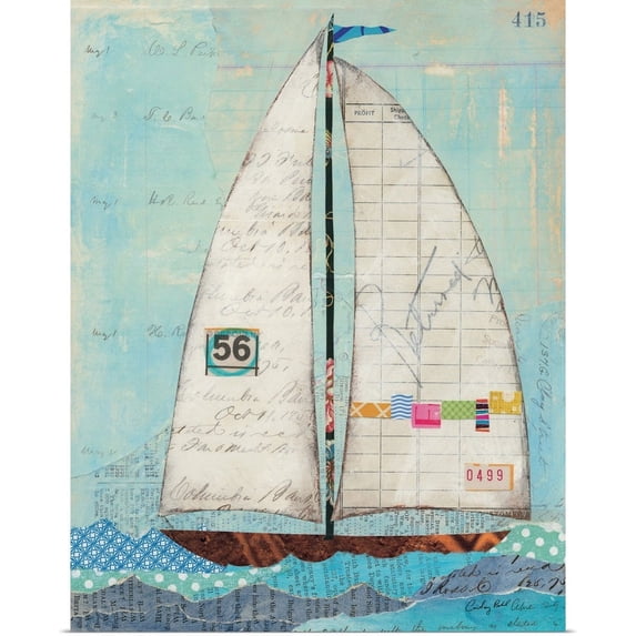 Great BIG Canvas | "At the Regatta IV" Art Print - 16x20
