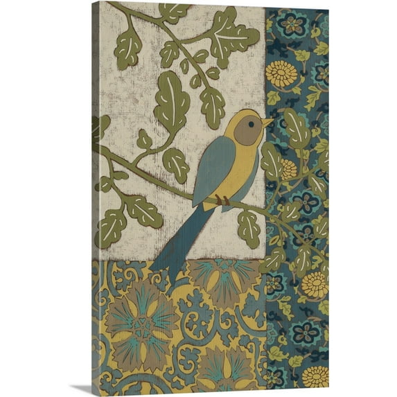 Great BIG Canvas | "Avian Ornament I" Canvas Wall Art - 20x30