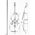 thumbnail image 1 of Great BIG Canvas | "Bass Sketch" Canvas Wall Art - 18x24, 1 of 2