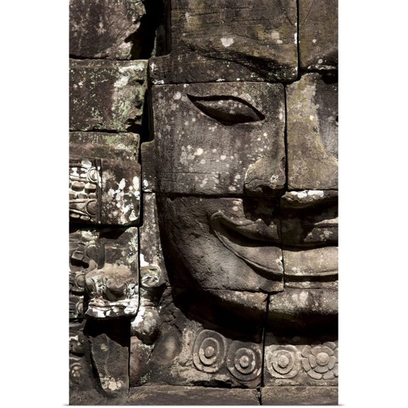 Great BIG Canvas | "Bayon Temple, Angkor, Cambodia" Art Print - 24x36