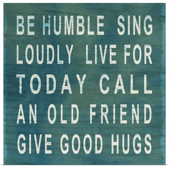 Great BIG Canvas | "Be Humble" Art Print - 16x16