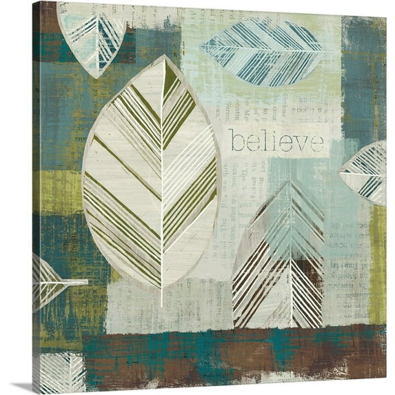 Great BIG Canvas | "Be Leaves IV" Canvas Wall Art - 20x20