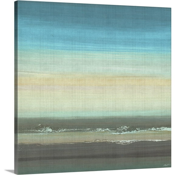Great BIG Canvas | "Beach Layers II" Canvas Wall Art - 30x30