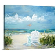 Great BIG Canvas | "Beach Scene II" Canvas Wall Art - 30x24