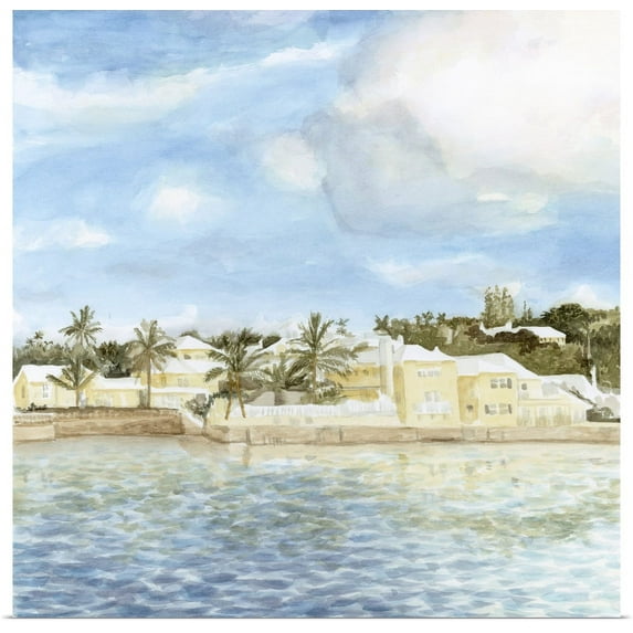 Great BIG Canvas | "Bermuda Shore II" Art Print - 20x20