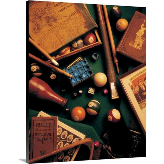 Great BIG Canvas | "Billiards" Canvas Wall Art - 16x20