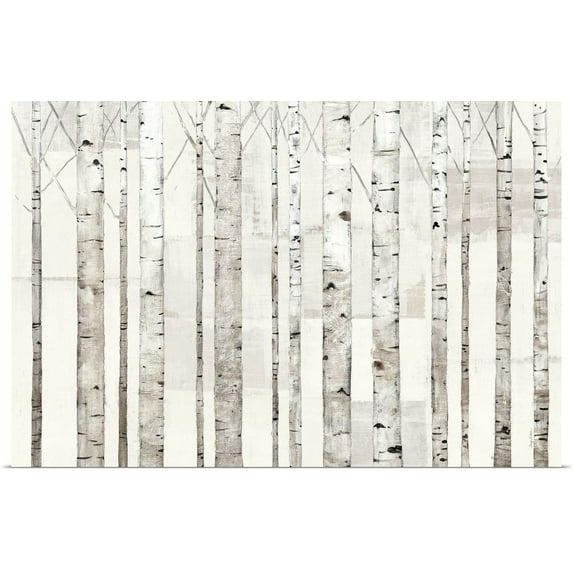 GBC | "Birch Trees on White" Art Print - 30x20