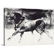 Great BIG Canvas | "Black Bull" Canvas Wall Art - 24x16