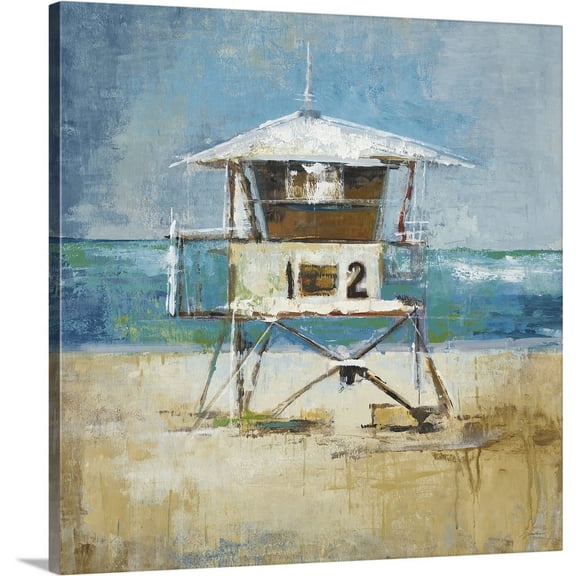 Great BIG Canvas | "Boardwalk Pier" Canvas Wall Art - 30x30