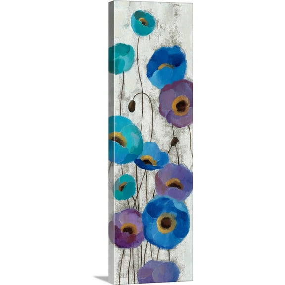 Great BIG Canvas | "Bold Anemones Panel III" Canvas Wall Art - 20x60