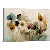 Great BIG Canvas Botanical People Watercolor Painting