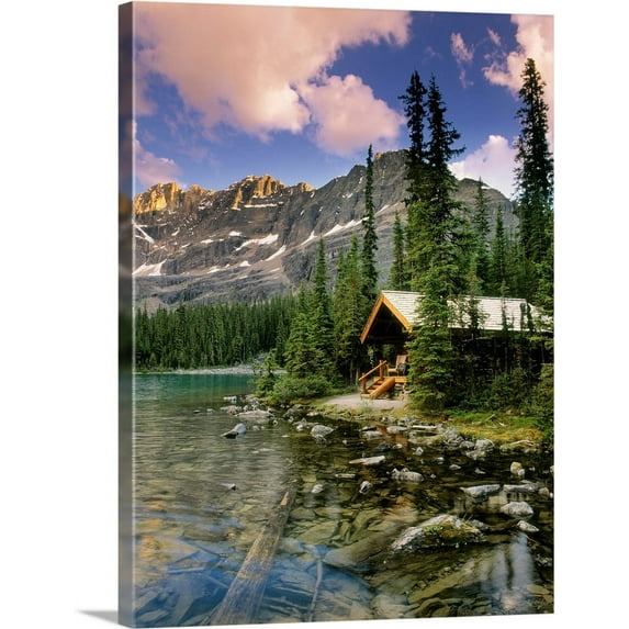 Great BIG Canvas | "Cabin At Lake O'hara Lodge, Yoho National Park, British Columbia, Canada" Canvas Wall Art - 18x24