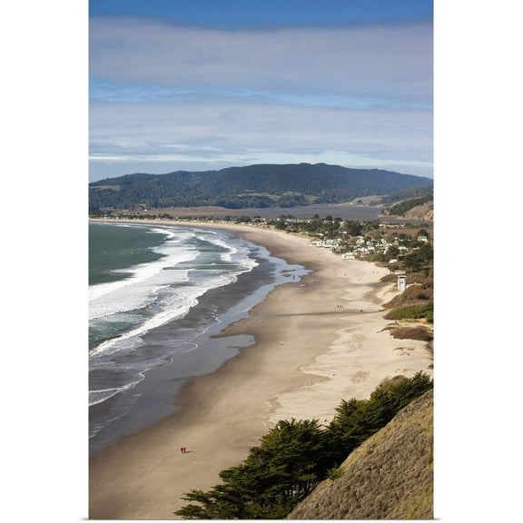 Great BIG Canvas | "California, San Francisco Bay Area, Marin County, elevated view of Stinson Beach" Art Print - 24x36