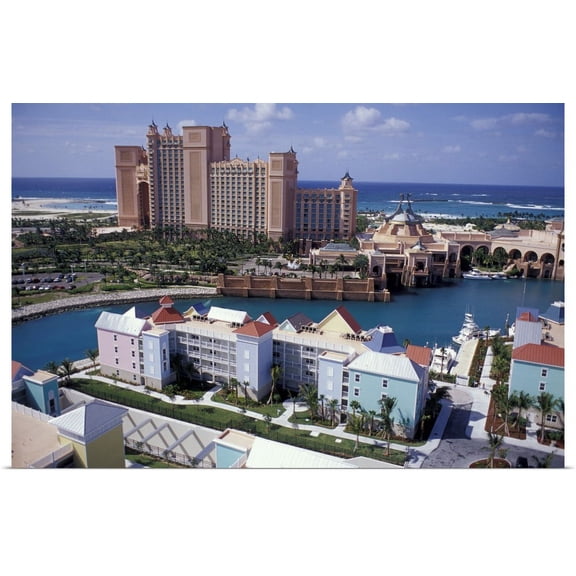 Great BIG Canvas | "Caribbean, Bahamas, Nassau Atlantis Resort, Paradise Island" Art Print - 36x24