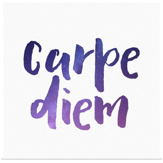 Great BIG Canvas | "Carpe Diem - Sentiment" Art Print - 30x30