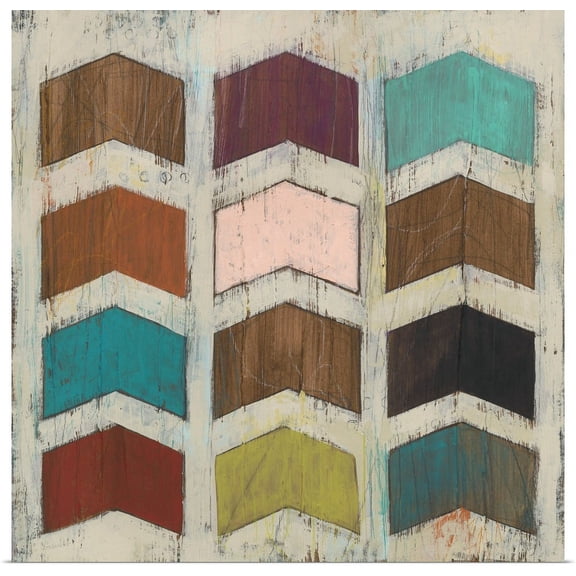 Great BIG Canvas | "Chevron Matrix II" Art Print - 24x24