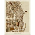 thumbnail image 1 of Great BIG Canvas | "Chicago City Street Map" Art Print - 18x24, 1 of 4