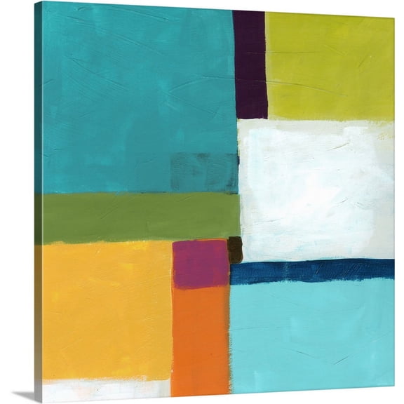 Great BIG Canvas | "City Square IV" Canvas Wall Art - 16x16