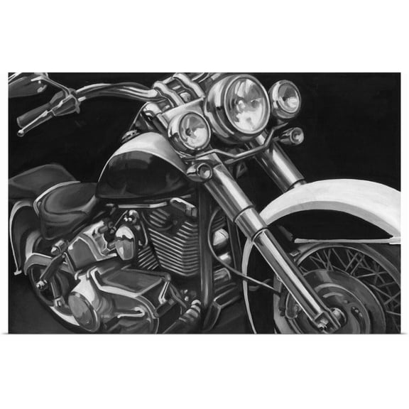 Great BIG Canvas | "Classic Hogs I" Art Print - 48x32