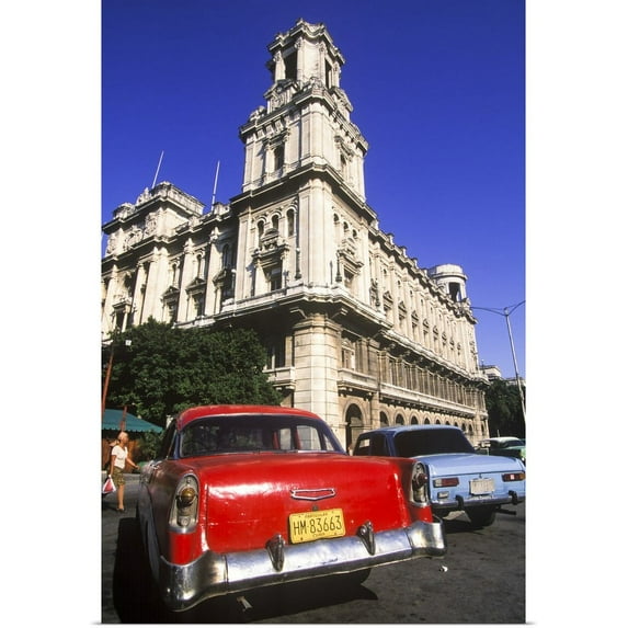 Great BIG Canvas | "Classic cars from the 1940's and 1950's, Havana, Cuba" Art Print - 20x30