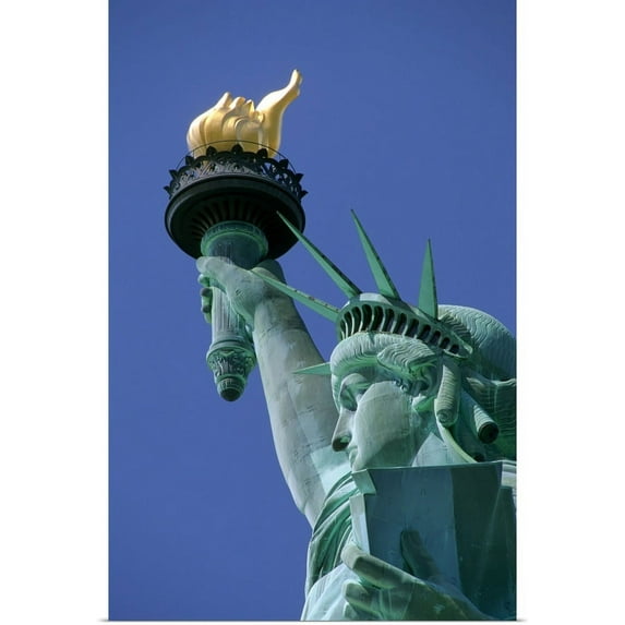 Great BIG Canvas | "Close-Up Of Statue Of Liberty, Manhattan, New York City, New York, USA" Art Print - 24x36